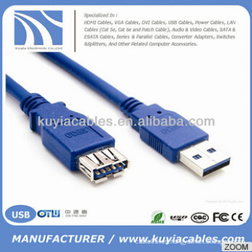 Supper Speed ​​USB 3.0 a macho a hembra de datos de extensión cable de sincronización de cable 5Gbps NUEVO